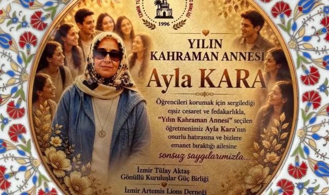 Kahraman öğretmen Ayla Kara’ya 'yılın annesi' ödülü