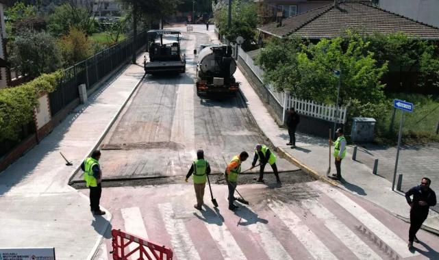 Kocaeli Başiskele sahilinde trafik ve yaya düzenine yenileme