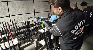 Konya'da dev silah operasyonu: 11 gözaltı