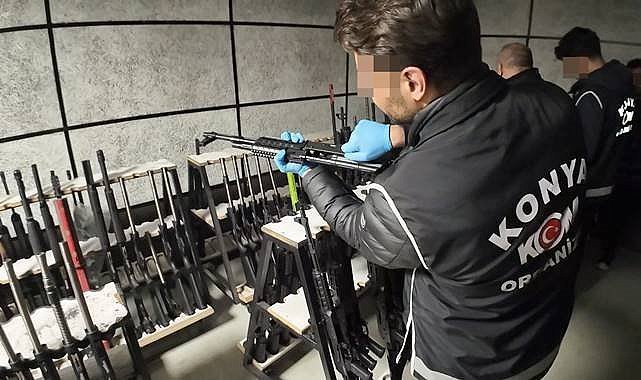 Konya'da dev silah operasyonu: 11 gözaltı