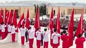 Anıtkabir’de 19 Mayıs töreni... Gençler Anıtkabir'de