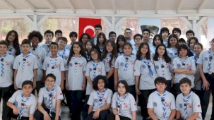 Antalya'da izciler kaynaşma kampında bir araya geldi
