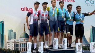 Astana’da pist bisikleti yarışlarında millilerin altın ve gümüş madalya gururu