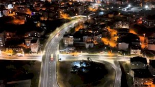 Gebze Eskihisar Feribot Yolu ışıl ışıl