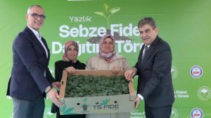 Gebzeli çiftçiye 500 bin sebze fidesi desteği