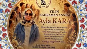 Kahraman öğretmen Ayla Kara’ya 'yılın annesi' ödülü