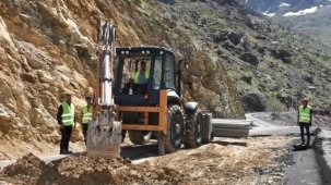 Mereto Dağı yolunda onarım çalışmaları başladı