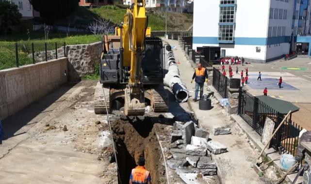 Trabzon Ortahisar’da altyapı seferberliği sürüyor