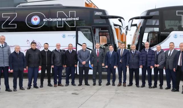 Trabzon'un araç filosuna 12 yeni otobüs dahil edildi