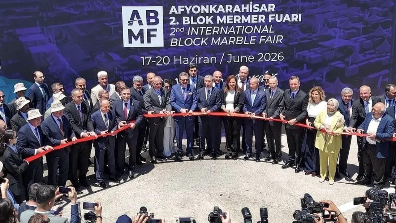 Afyonkarahisar Blok Mermer Fuarı kapılarını açtı... 183 yabancı alıcı Türkiye'de