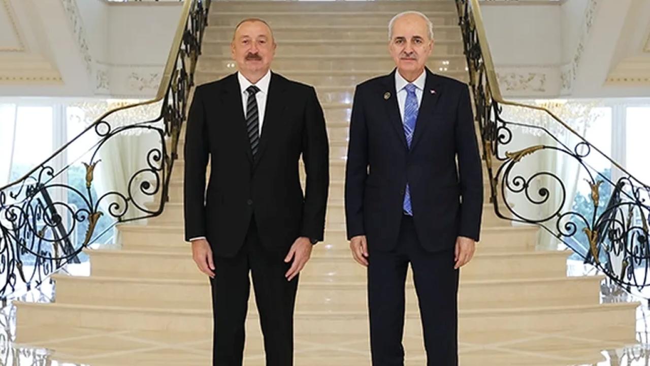 Azerbaycan Cumhurbaşkanı Aliyev, Kurtulmuş'u kabul etti