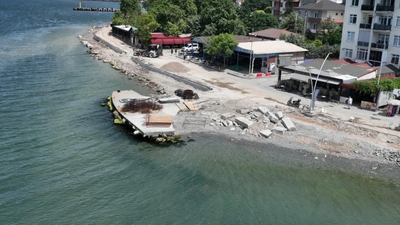 Değirmendere sahili yeni çehresine kavuşuyor