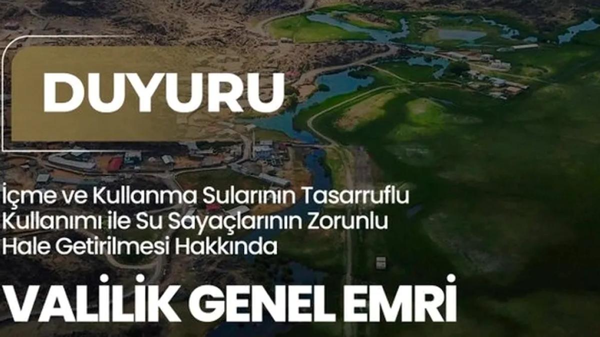 Iğdır’da su tasarrufu için yeni dönem... Su sayacı zorunlu hale getirildi