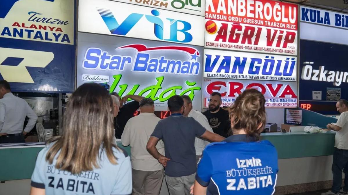 İzmir Otogarı'nda işgale haciz