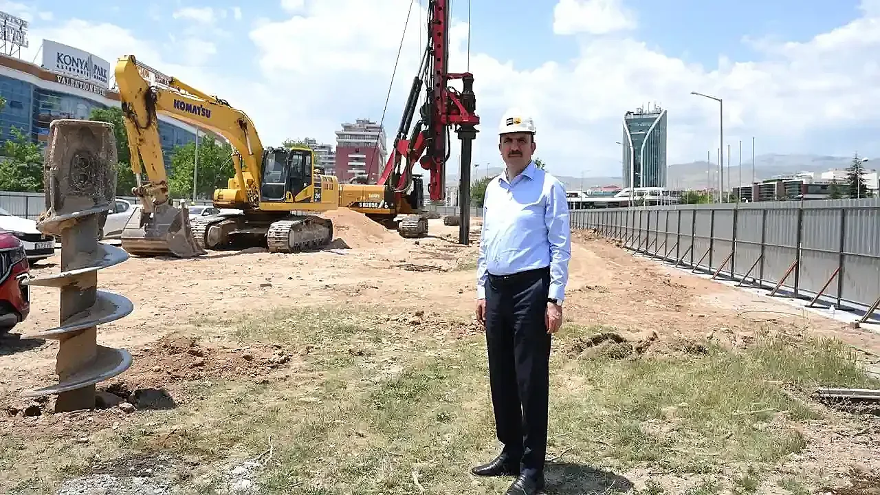 Konya'da büyükşehir alt yapı yatırımlarını sürdürüyor