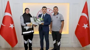 Artvin Vali Vekili Erdoğan’a özel güvenlik haftası ziyareti