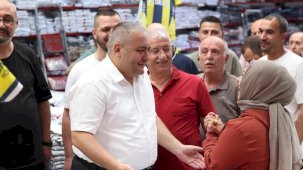 Başkan Özarslan’dan Osmanlı Halk Pazarı esnafına ziyaret