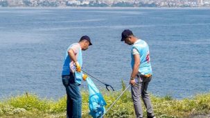 Beylikdüzü'nde özel kıyı temizliği