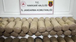 Hakkari'de 503 kilo esrar ele geçirildi