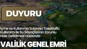 Iğdır’da su tasarrufu için yeni dönem... Su sayacı zorunlu hale getirildi