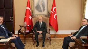 İki bakandan MHP lideri Bahçeli’ye ziyaret