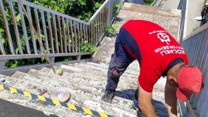 Kocaeli Büyükşehir'den üst geçitlere güvenli bakım