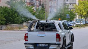 Konya Selçuklu'da ilaçlama çalışmaları sürüyor