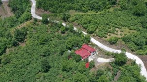 Ordu ile Tokat’ı bağlayan yolda beton çalışması