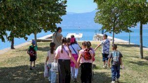 Sakarya'da su müfettişleri Sapanca Gölü ile ilk kez tanıştı