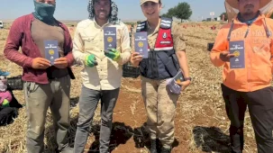 Şanlıurfa Jandarması'ndan KADES bilgilendirmesi