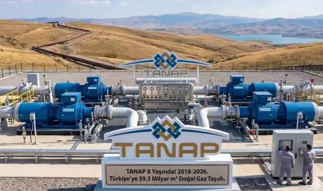 TANAP'tan doğal gaz taşıma rekoru! 