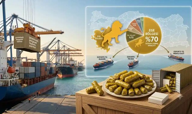 Yaprak sarma ihracatında aslan payı Ege'nin