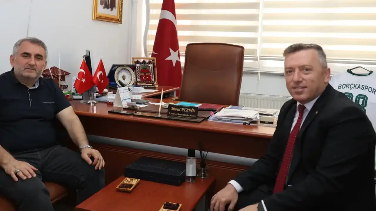AÇÜ Rektörü Aydın’dan Basın Müdürü Keskin’e ziyaret