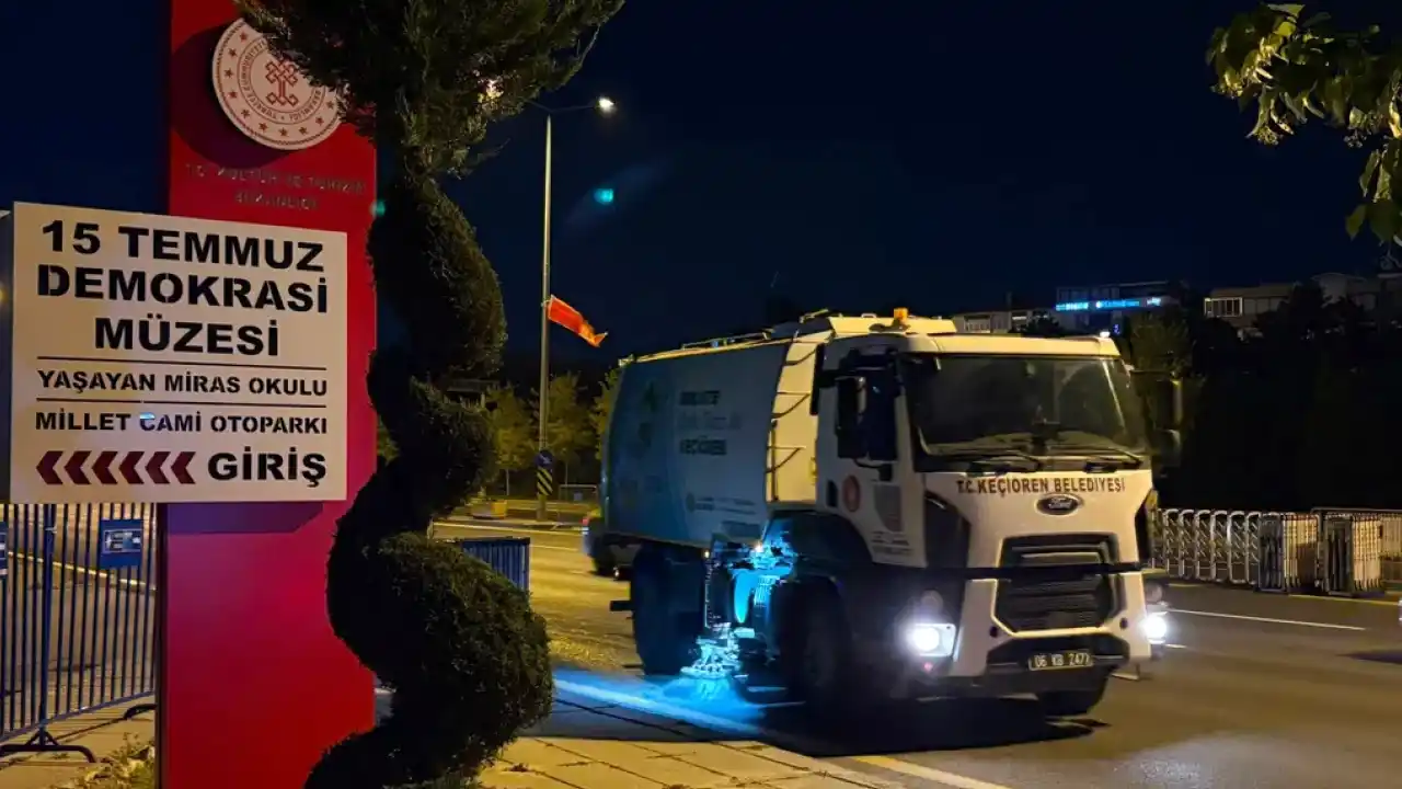Ankara Keçiören'de NATO için temizlik mesaisi