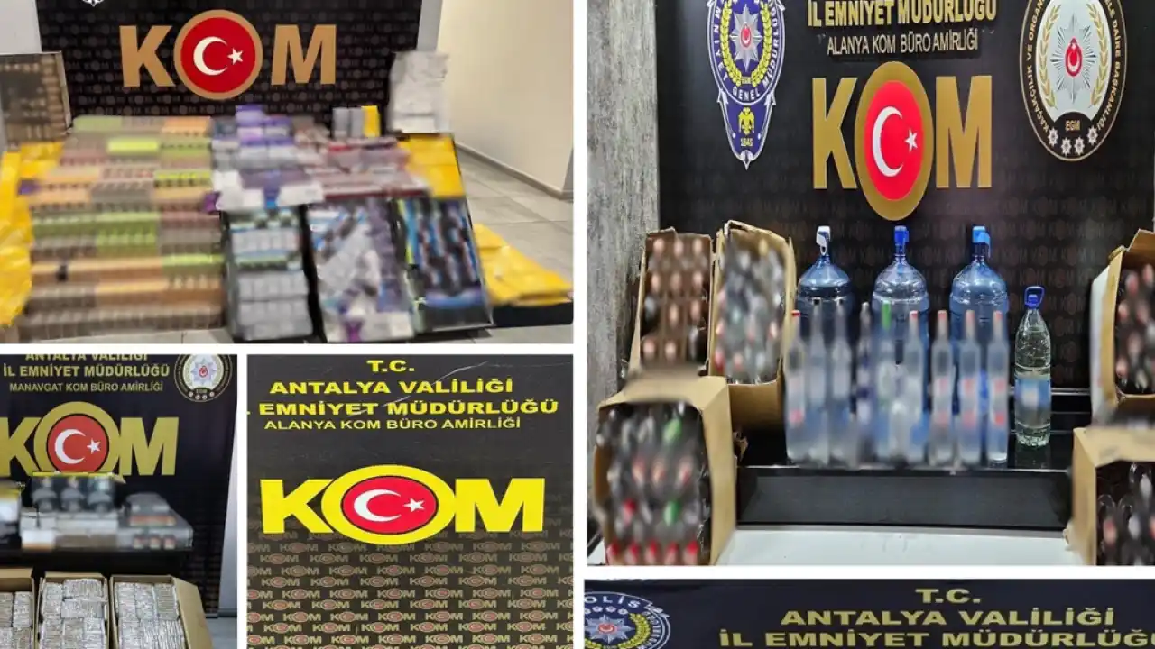 Antalya’da kaçakçılık operasyonları... 19 şüpheliye adli işlem