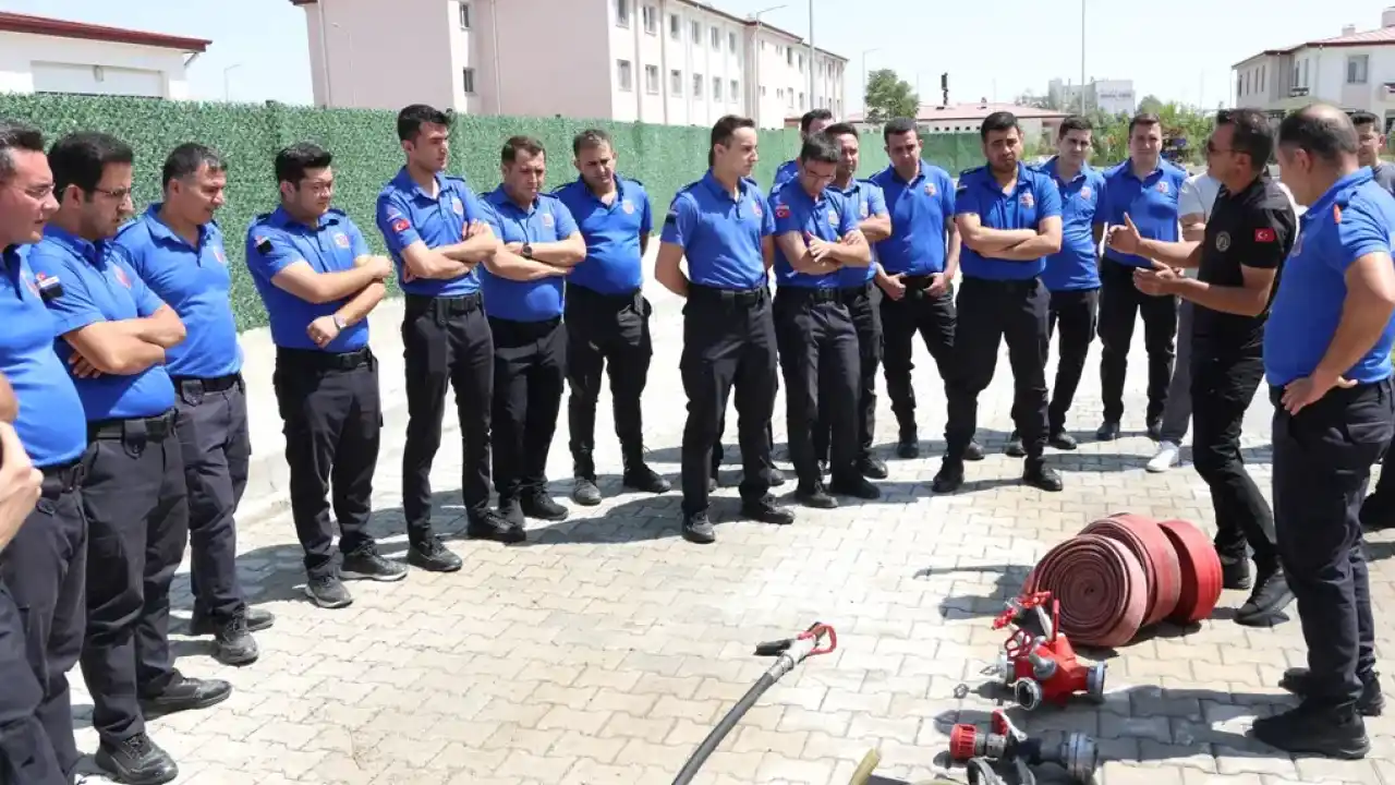 Konya'da cezaevinde yangın eğitimi