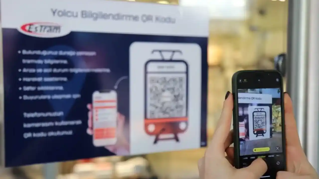 Eskişehir’de tramvay duraklarında QR kod dönemi başladı