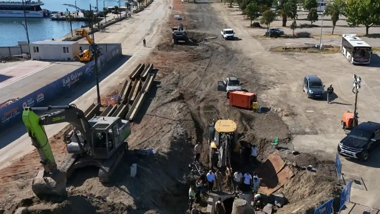 İlkadım atık su kolektör hattı hizmete alındı
