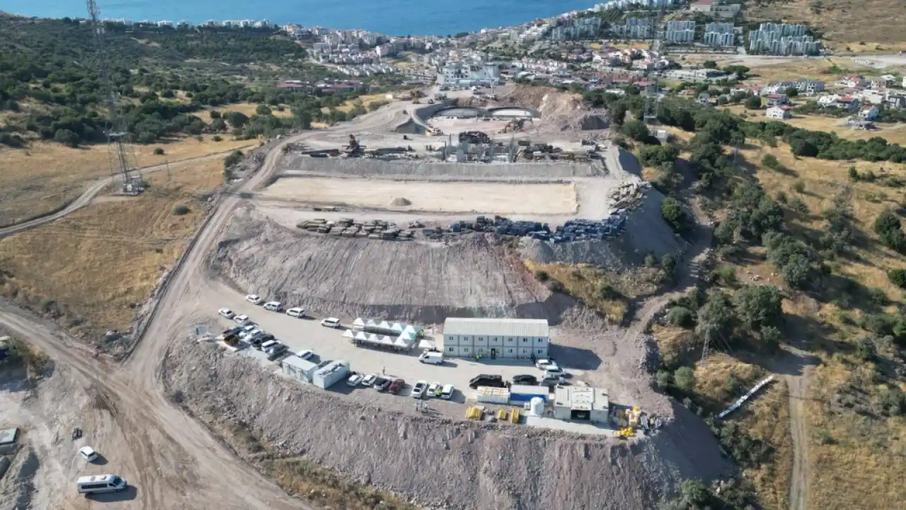 İzmir'in 3. büyük ileri biyolojik arıtma tesisi yükseliyor