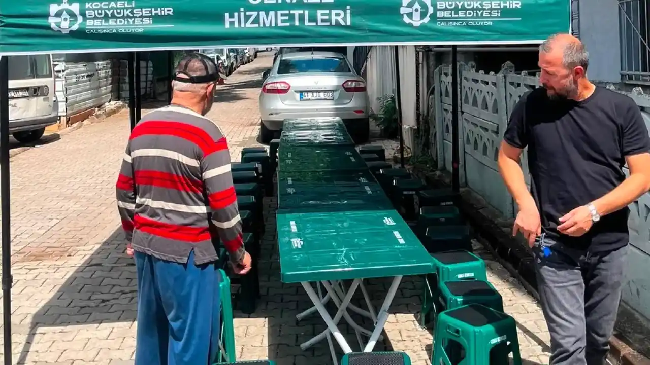 Kocaeli Büyükşehir’den acıyı paylaşan yükü hafifleten hizmet