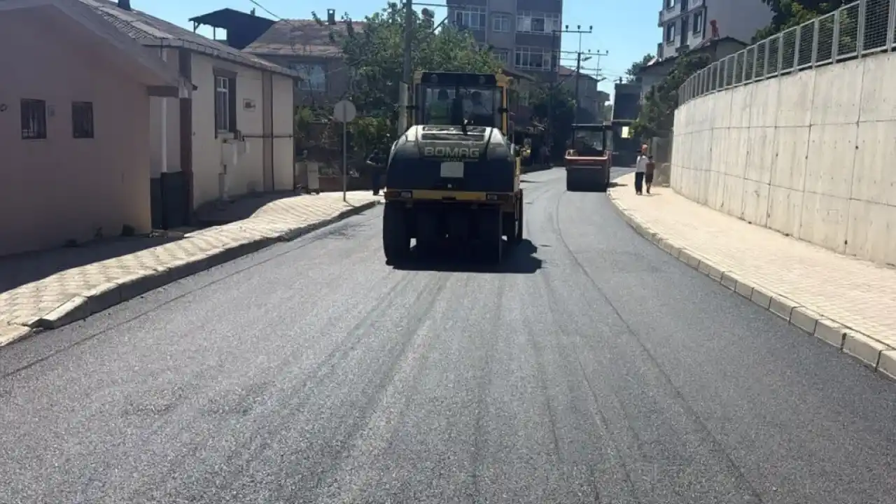 Kocaeli Gebze’de asfalt çalışması tamamlandı