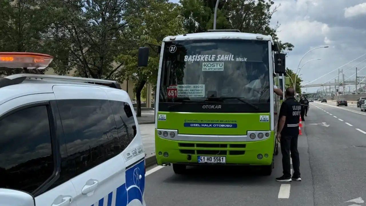 Kocaeli’de halk otobüslerinde klima denetimi