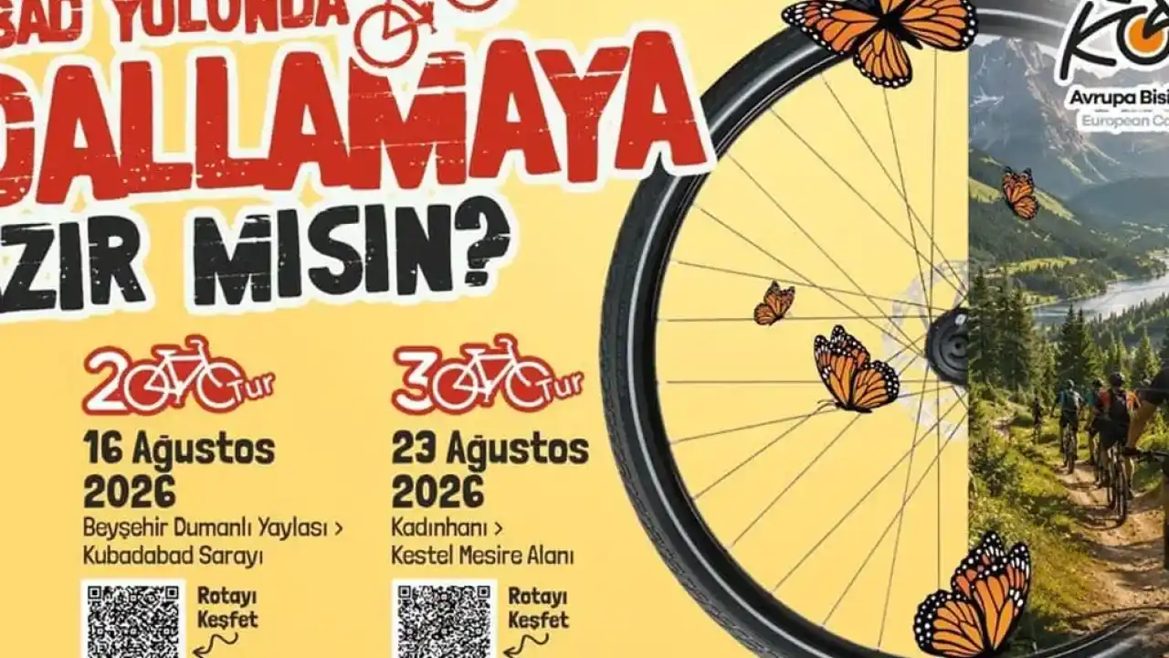 Konya’da bisiklet turları ağustos ayında da devam edecek