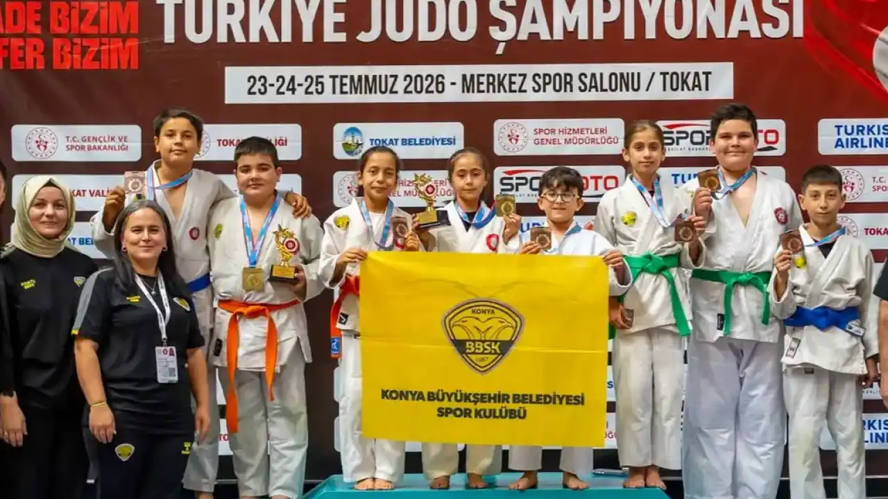 Minik judoculardan 8 madalya