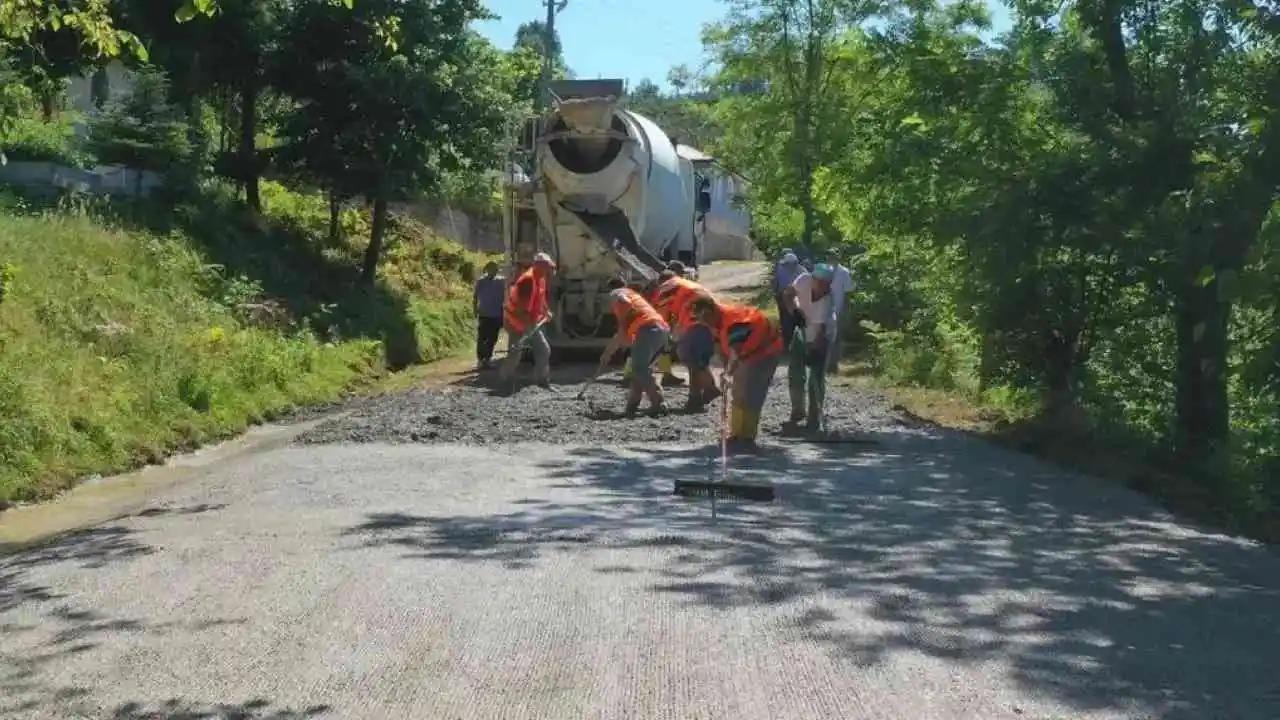 Ordu'da yarım asırlık yol sorunu çözülüyor