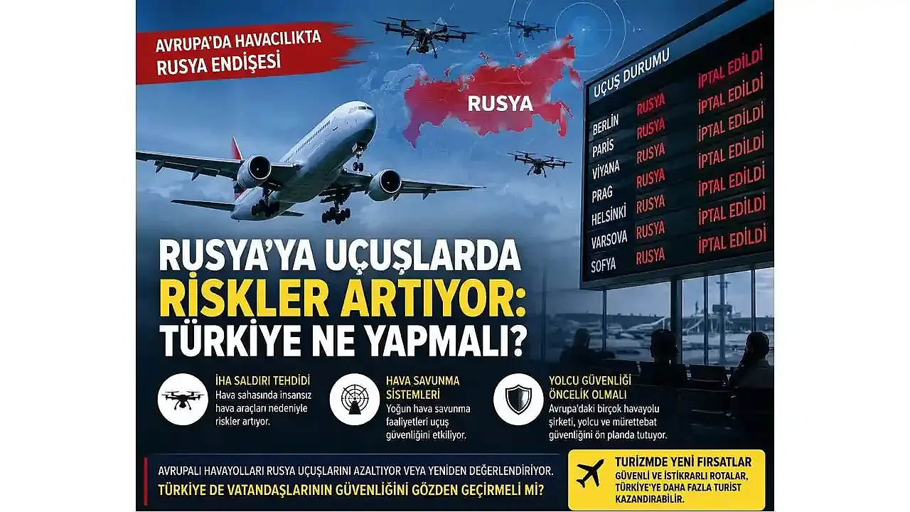 Rusya'ya yapılan uçuşlar giderek daha riskli hale geliyor: Türkiye, vatandaşlarının güvenliği için hava taşımacılığı politikasını yeniden gözden geçirmeli mi?