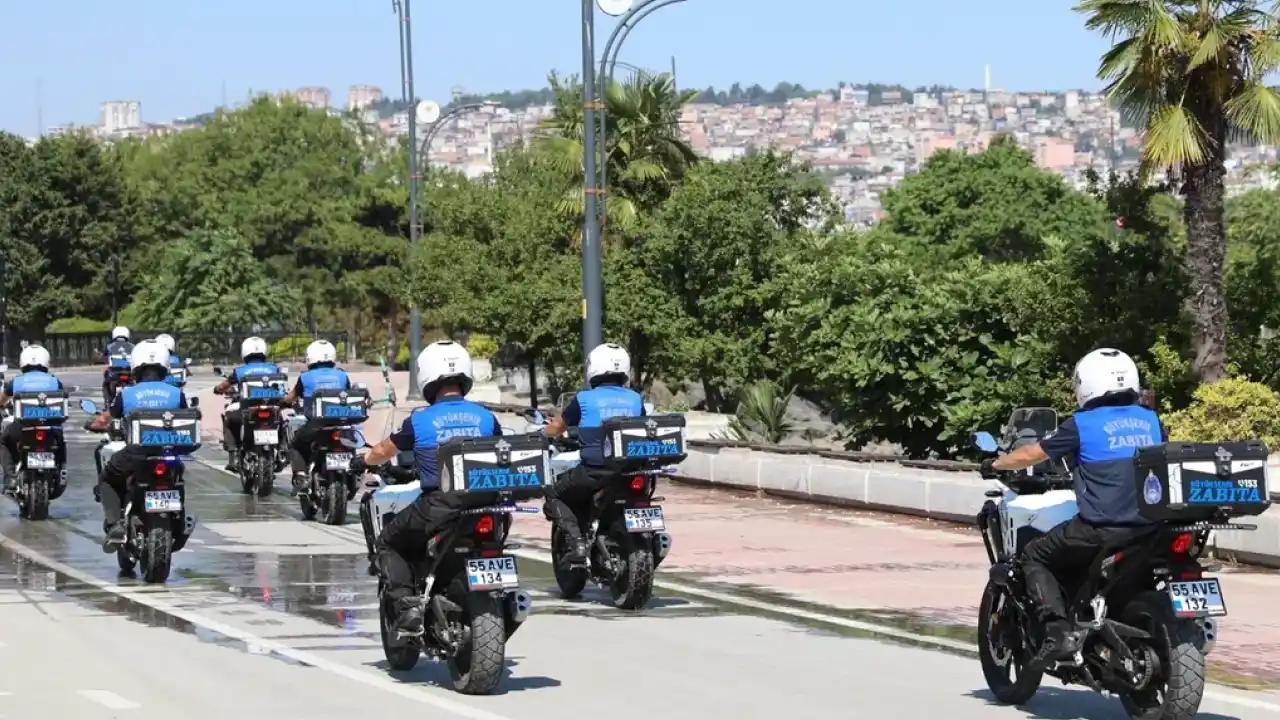 Samsun’da motosikletli zabıta dönemi