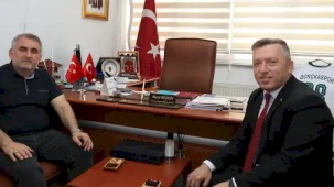 AÇÜ Rektörü Aydın’dan Basın Müdürü Keskin’e ziyaret