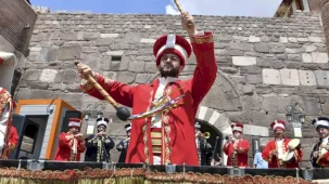 Ankara Kalesi’nde mehteran coşkusu