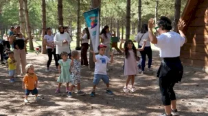 Antalya’da doğada aileler keyifli anlar yaşadı